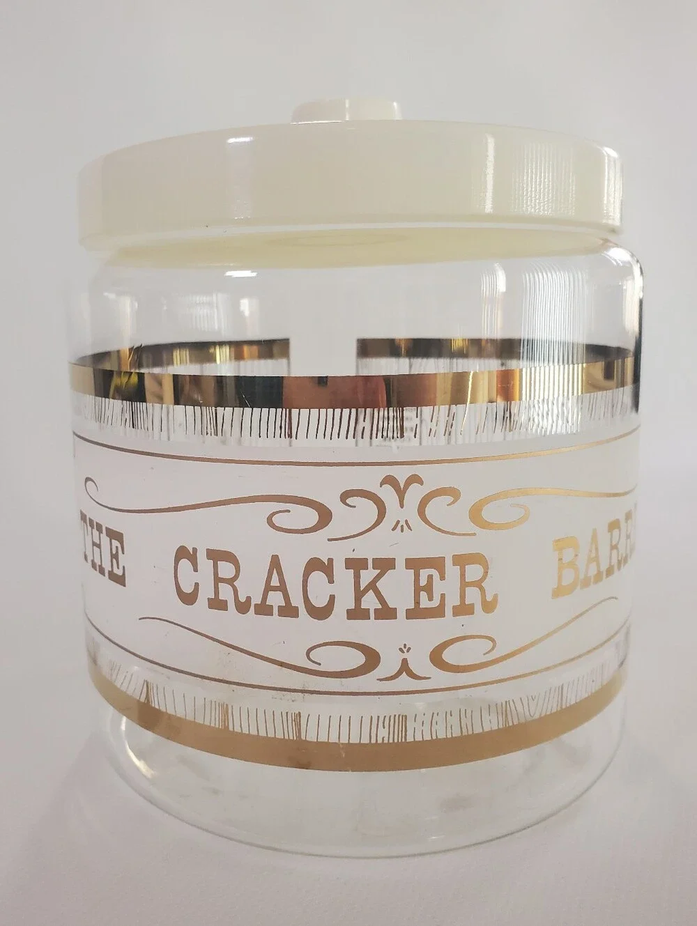 🟢 Vtg Pyrex Golden Storage Mates Cracker Barrel & Cookie Jar Canister Set MCM